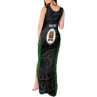 Personalised PNG Western Highlands Province Tank Maxi Dress Bird of Paradise Tattoo Flag Motif - Polynesian Pride