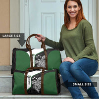 Personalised PNG Western Highlands Province Travel Bag Bird of Paradise Tattoo Flag Motif - Polynesian Pride