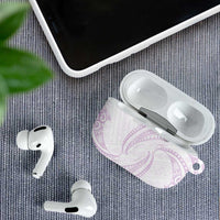 White Sunday Lotu Tamaiti AirPods Case Polynesian Wave Pastel Mauve LT9 - Polynesian Pride