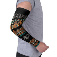 Black Batik Papua-inspired Pattern Arm Sleeves - Polynesian Pride