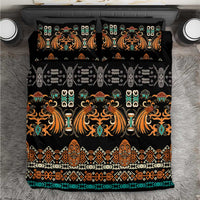 Black Batik Papua-inspired Pattern Bedding Set - Polynesian Pride