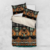 Black Batik Papua-inspired Pattern Bedding Set - Polynesian Pride