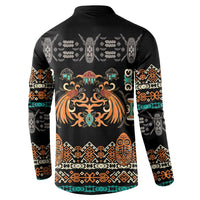 Black Batik Papua-inspired Pattern Button Sweatshirt LT9 - Polynesian Pride