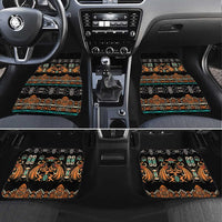 Black Batik Papua-inspired Pattern Car Mats - Polynesian Pride