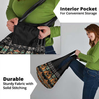 Black Batik Papua-inspired Pattern Grocery Bag - Polynesian Pride