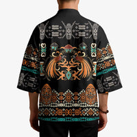 Black Batik Papua-inspired Pattern Kimono - Polynesian Pride