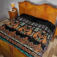 Black Batik Papua-inspired Pattern Quilt LT9 - Polynesian Pride
