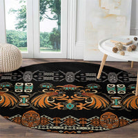 Black Batik Papua-inspired Pattern Round Carpet - Polynesian Pride