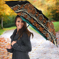 Black Batik Papua-inspired Pattern Umbrella - Polynesian Pride