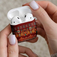 Oxblood Batik Papua-inspired Pattern AirPods Case LT9 - Polynesian Pride