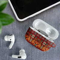 Oxblood Batik Papua-inspired Pattern AirPods Case LT9 - Polynesian Pride