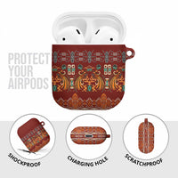 Oxblood Batik Papua-inspired Pattern AirPods Case LT9 - Polynesian Pride