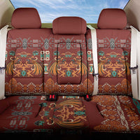 Oxblood Batik Papua-inspired Pattern Back Car Seat Cover LT9 One Size Red - Polynesian Pride