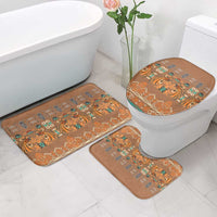 Terracotta Batik Papua-inspired Pattern Bathroom Set - Polynesian Pride