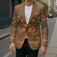 Terracotta Batik Papua-inspired Pattern Blazer - Polynesian Pride