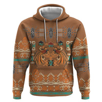 Terracotta Batik Papua-inspired Pattern Hoodie - Polynesian Pride