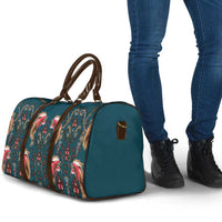 Dark Cyan Blue Bird of Batik Papua Travel Bag Exotic Natural Wealth of Papua - Polynesian Pride