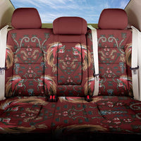Oxblood Bird of Batik Papua Back Car Seat Cover Exotic Natural Wealth of Papua LT9 One Size Red - Polynesian Pride