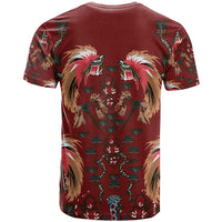 Oxblood Bird of Batik Papua T Shirt Exotic Natural Wealth of Papua LT9 - Polynesian Pride