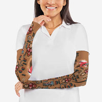 Terracotta Bird of Batik Papua Arm Sleeves Exotic Natural Wealth of Papua - Polynesian Pride