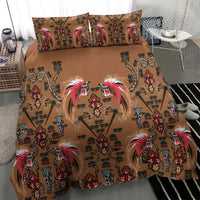 Terracotta Bird of Batik Papua Bedding Set Exotic Natural Wealth of Papua - Polynesian Pride