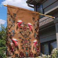 Terracotta Bird of Batik Papua Garden Flag Exotic Natural Wealth of Papua LT9 - Polynesian Pride