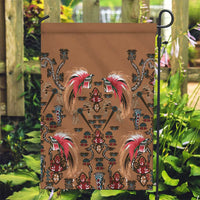Terracotta Bird of Batik Papua Garden Flag Exotic Natural Wealth of Papua LT9 Garden Flag Gold - Polynesian Pride