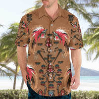 Terracotta Bird of Batik Papua Hawaiian Shirt Exotic Natural Wealth of Papua - Polynesian Pride