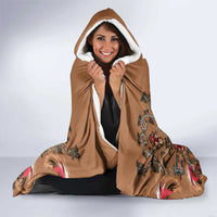 Terracotta Bird of Batik Papua Hooded Blanket Exotic Natural Wealth of Papua LT9 - Polynesian Pride