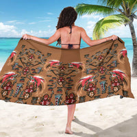 Terracotta Bird of Batik Papua Sarong Exotic Natural Wealth of Papua - Polynesian Pride