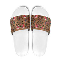 Terracotta Bird of Batik Papua Slide Sandals Exotic Natural Wealth of Papua - Polynesian Pride