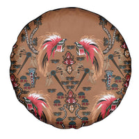Terracotta Bird of Batik Papua Spare Tire Cover Exotic Natural Wealth of Papua - Polynesian Pride