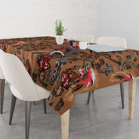 Terracotta Bird of Batik Papua Tablecloth Exotic Natural Wealth of Papua - Polynesian Pride