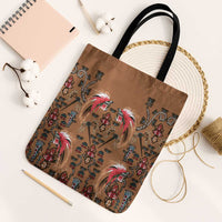 Terracotta Bird of Batik Papua Tote Bag Exotic Natural Wealth of Papua - Polynesian Pride