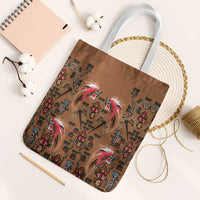 Terracotta Bird of Batik Papua Tote Bag Exotic Natural Wealth of Papua - Polynesian Pride