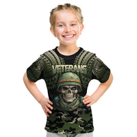 Veterans Day Kid T Shirt War Never Leaves A Veteran Proud Military