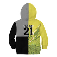 Custom Cricket AUNZ Spirit Kid Hoodie Aussie New Zealand Retro Edition - Polynesian Pride
