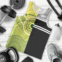 Custom Cricket AUNZ Spirit Men Tank Top Aussie New Zealand Retro Edition - Polynesian Pride