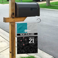 Custom NZ Cricket Pride Garden Flag Silver Fern Fan Supporter Apparel - Polynesian Pride