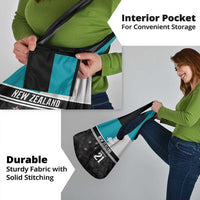 Custom NZ Cricket Pride Grocery Bag Silver Fern Fan Supporter Apparel - Polynesian Pride