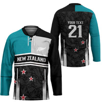 Custom NZ Cricket Pride Hockey Jersey Silver Fern Fan Supporter Apparel - Polynesian Pride
