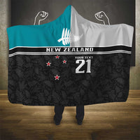 Custom NZ Cricket Pride Hooded Blanket Silver Fern Fan Supporter Apparel - Polynesian Pride