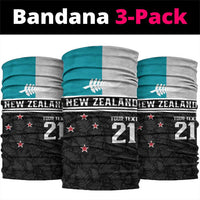 Custom NZ Cricket Pride Neck Gaiter Silver Fern Fan Supporter Apparel - Polynesian Pride
