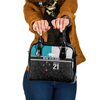 Custom NZ Cricket Pride Shoulder Handbag Silver Fern Fan Supporter Apparel - Polynesian Pride