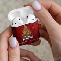 Funny Kiwi Bird Xmas Tree AirPods Case New Zealand Tribal Christmas Spirit LT9 - Polynesian Pride