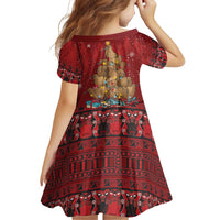 Funny Kiwi Bird Xmas Tree Family Matching Long Sleeve Bodycon Dress and Hawaiian Shirt New Zealand Tribal Christmas Spirit LT9 - Polynesian Pride