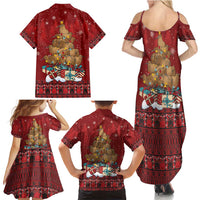 Funny Kiwi Bird Xmas Tree Family Matching Summer Maxi Dress and Hawaiian Shirt New Zealand Tribal Christmas Spirit LT9 - Polynesian Pride