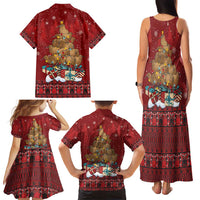 Funny Kiwi Bird Xmas Tree Family Matching Tank Maxi Dress and Hawaiian Shirt New Zealand Tribal Christmas Spirit - Polynesian Pride