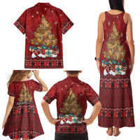 Funny Kiwi Bird Xmas Tree Family Matching Tank Maxi Dress and Hawaiian Shirt New Zealand Tribal Christmas Spirit LT9 - Polynesian Pride