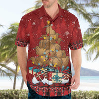 Funny Kiwi Bird Xmas Tree Hawaiian Shirt New Zealand Tribal Christmas Spirit - Polynesian Pride